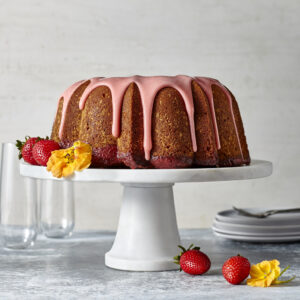 Strawberry Poke Pound Cake