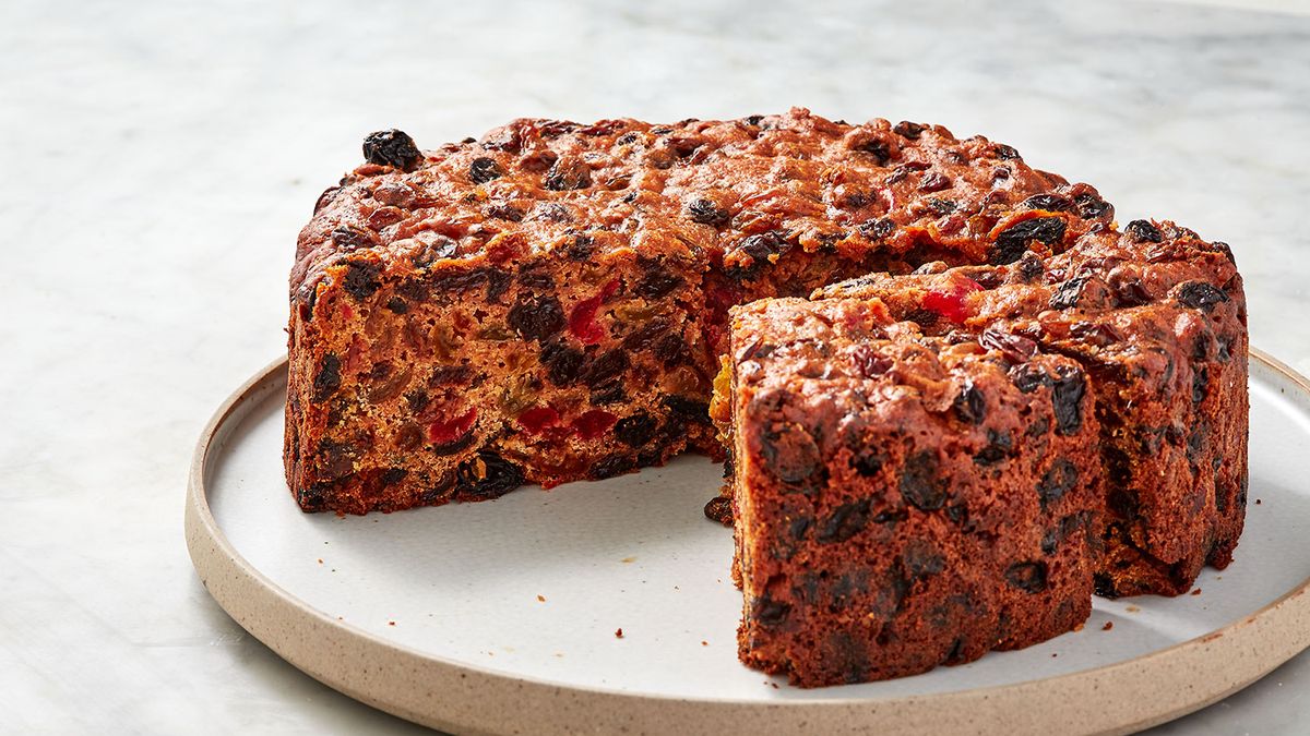 Extra-fruity Christmas cake