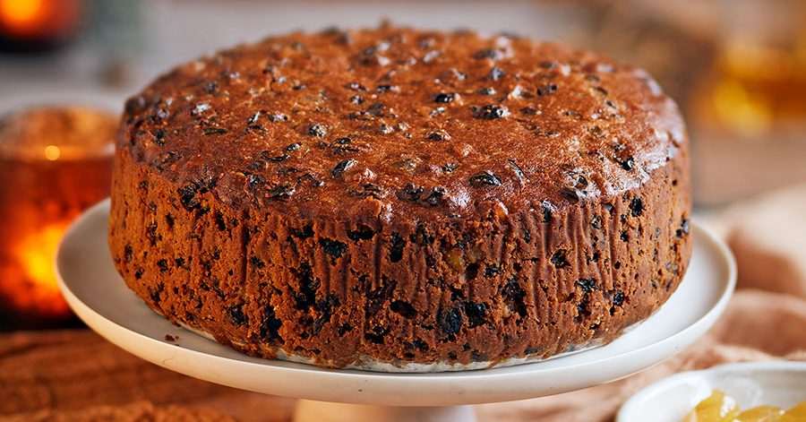Gingered rich fruit cake