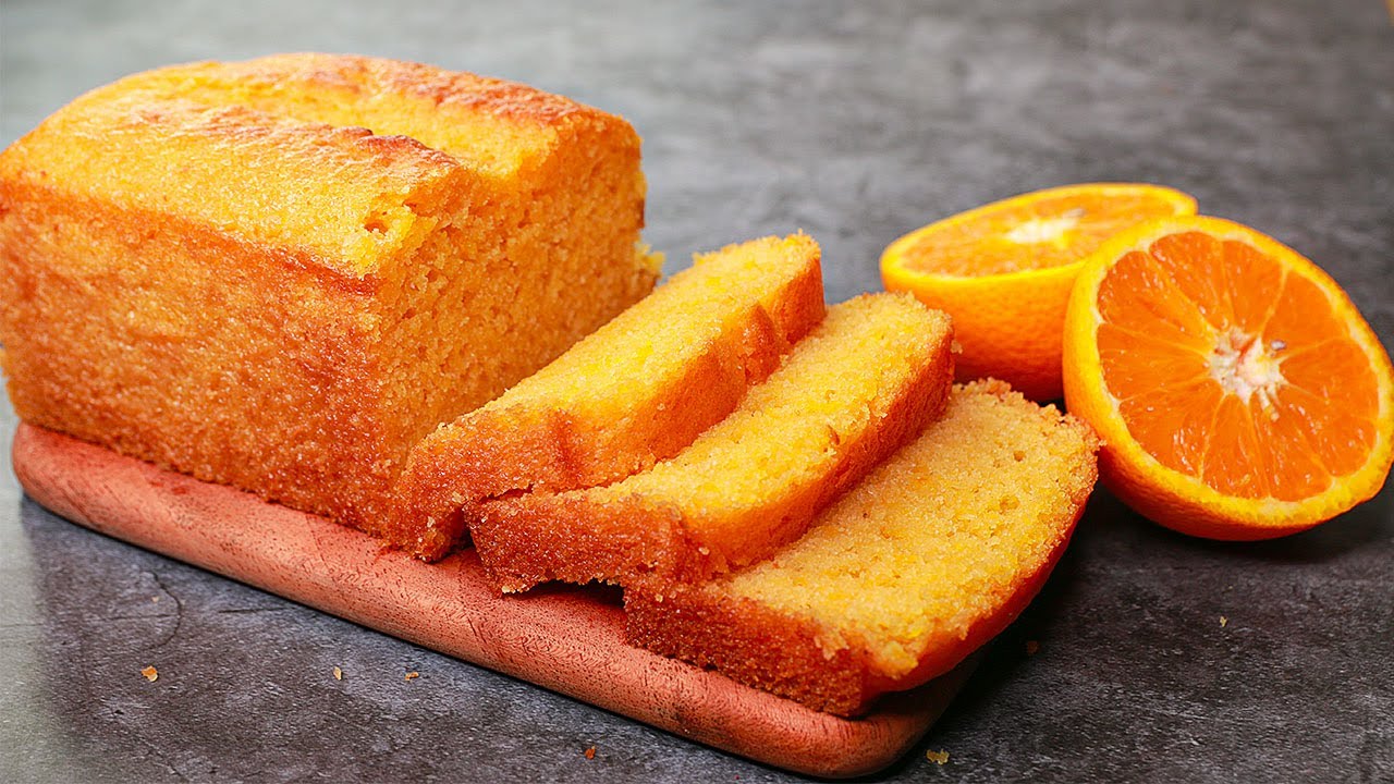 Eggless Orange Cake Recipe