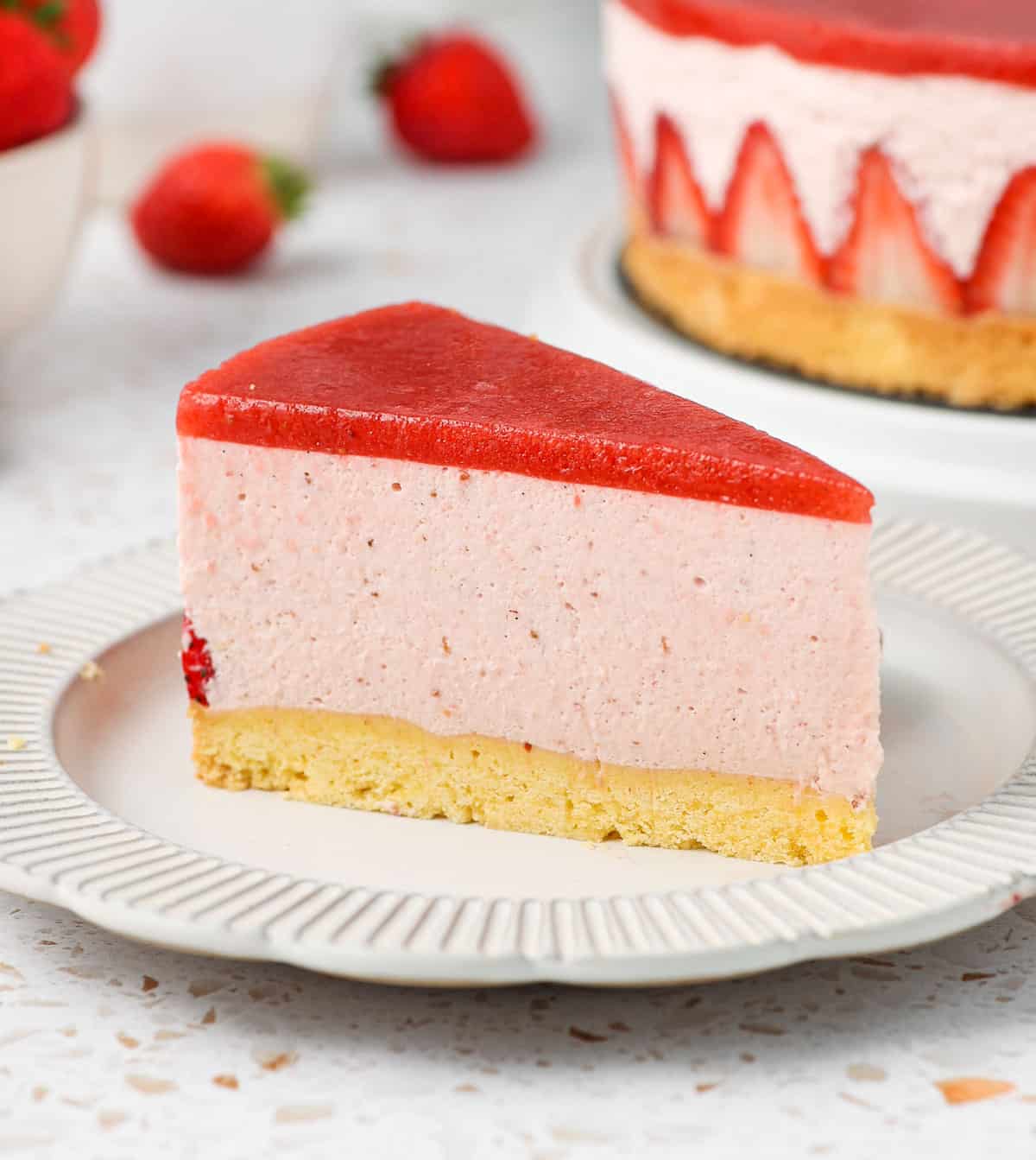 Strawberry Mousse Cake Recipe