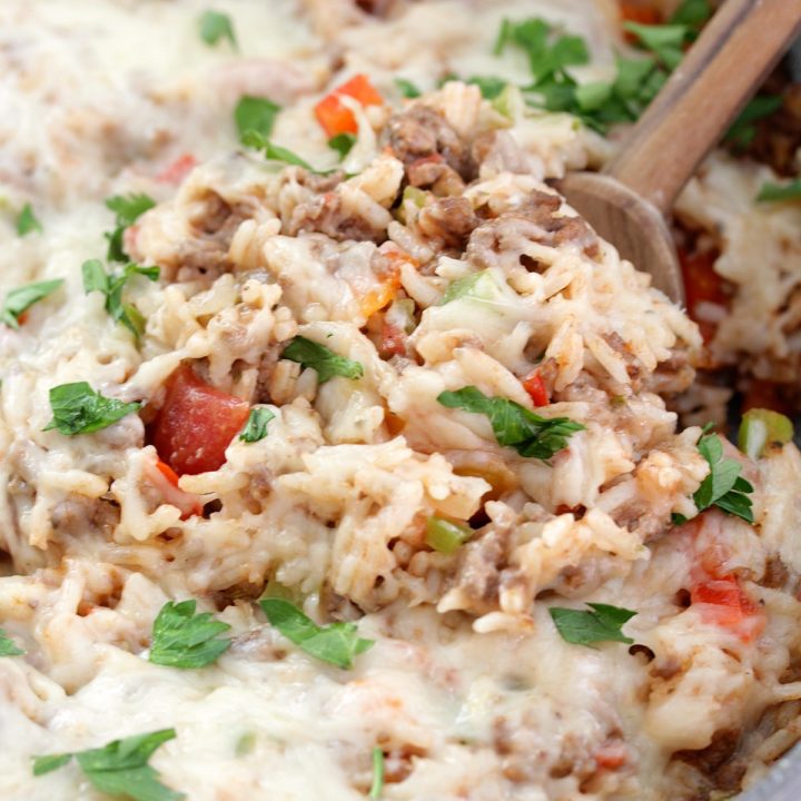 Italian Beef and Rice Skillet