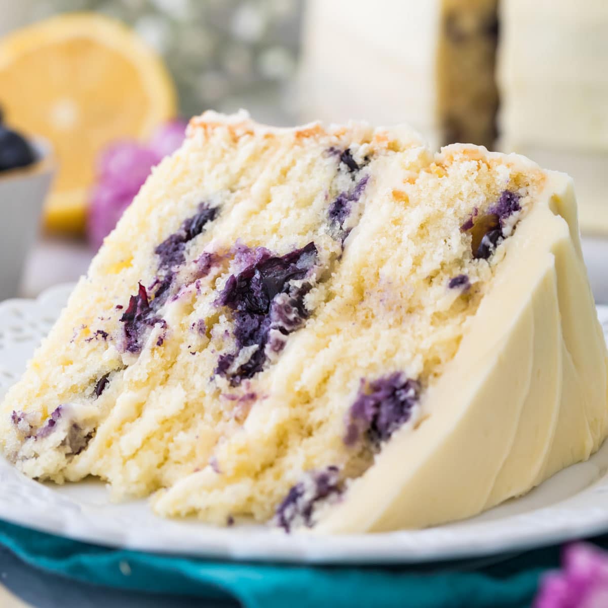 Lemon Blueberry Layer Cake Lemon Blueberry Layer Cake