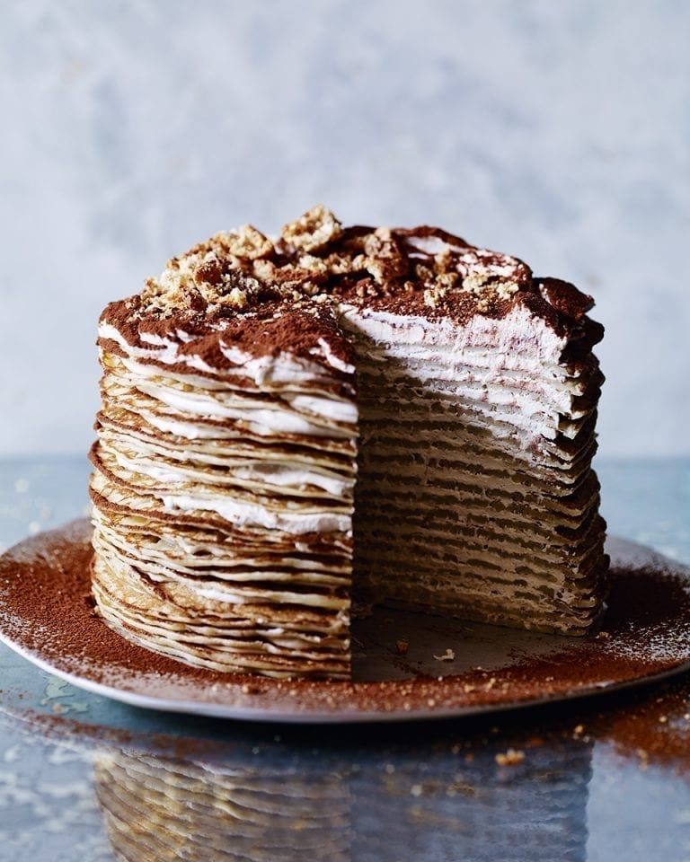 Tiramisu Crepe Cake