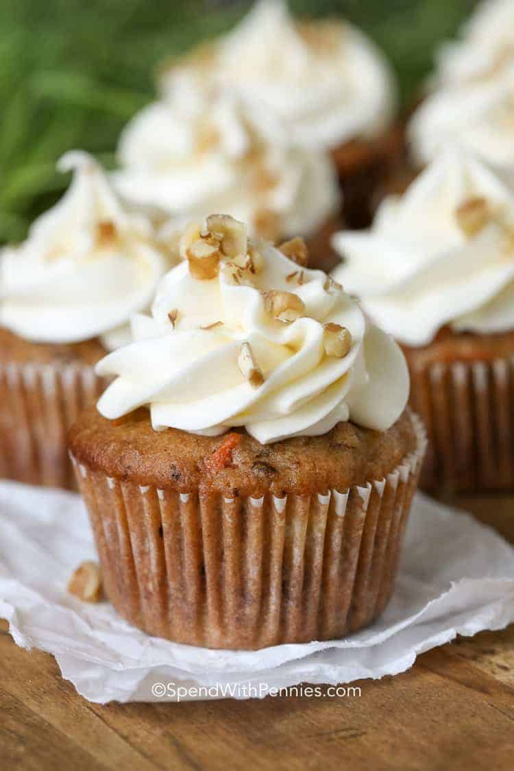 Coconut Carrot Cake Cupcakes