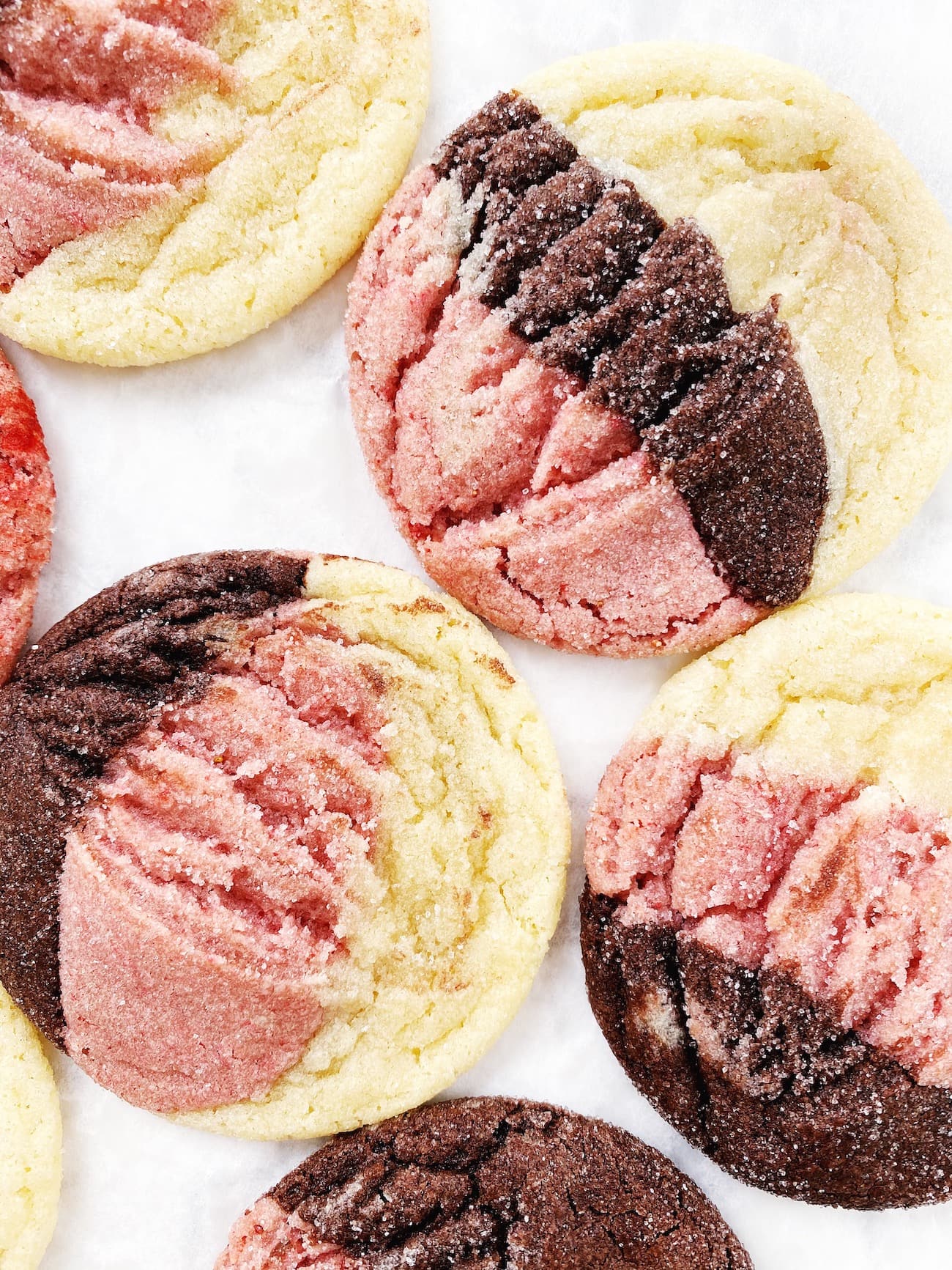 1 Dough Neapolitan Cookies