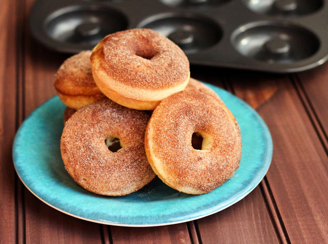 Baked Cinnamon Sugar Donuts