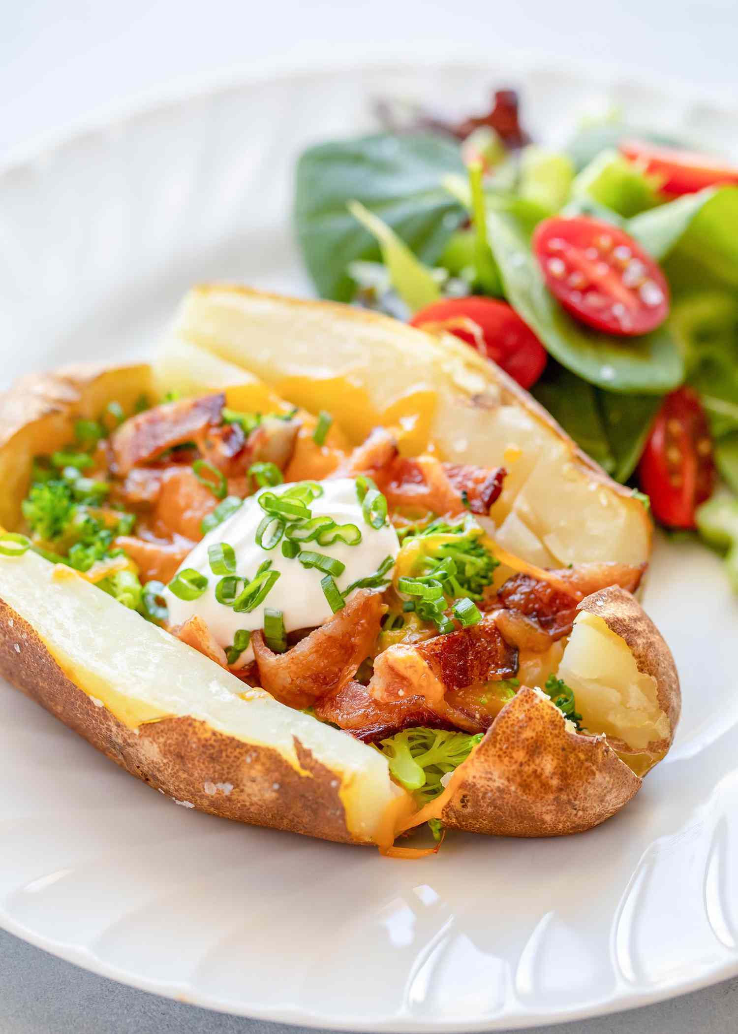 Loaded Baked Potato and Toppings Loaded Baked Potato and Toppings