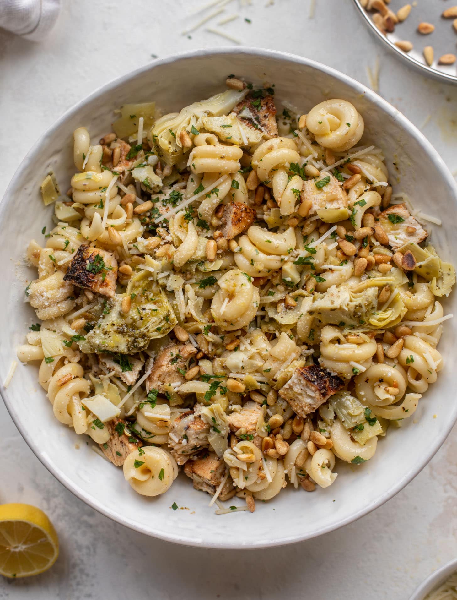 LEMONY ARTICHOKE PASTA SALAD LEMONY ARTICHOKE PASTA SALAD