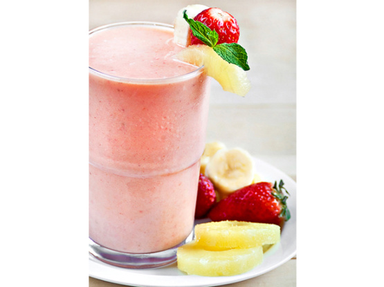 Strawberry Pineapple Smoothie With Banana