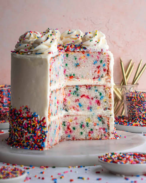 Classic Homemade Funfetti Layer Cake