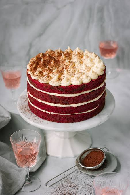 Classic Red Velvet Birthday Layer Cake