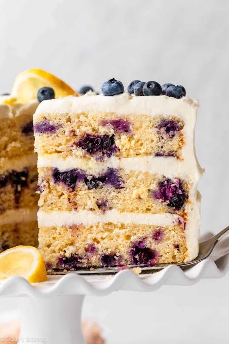 Zesty Lemon Blueberry Layer Cake